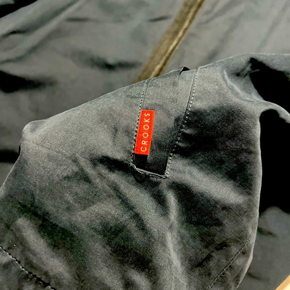 Navy blue skater shirt jacket 2 way zipper - Picture 4 of 4